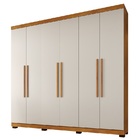 Guarda Roupa 6 Portas New Master Benetil Cinamomo-off White