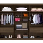 Guarda Roupa 6 Portas New Master Benetil Imbuia-off White