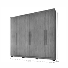 Guarda Roupa 6 Portas New Master Benetil Imbuia-off White