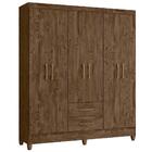 Guarda Roupa 6 Portas Panamá Castanho Wood 953331 Moval