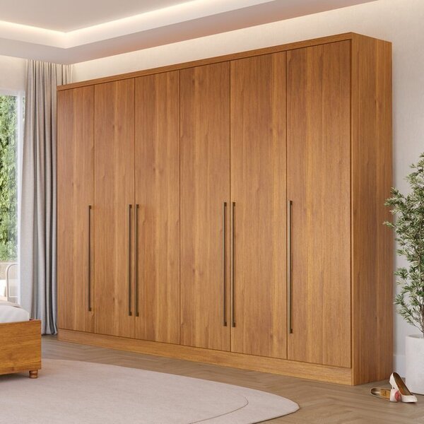 Guarda-roupa 6 Portas Portugal E Comoda 4 Gavetas Chicago Esp