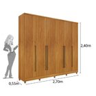 Guarda-roupa 6 Portas Portugal E Comoda 5 Gavetas Istambul Co