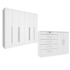 Guarda-roupa 6 Portas Portugal E Comoda 5 Gavetas Istambul Es