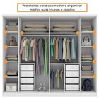 Guarda-roupa 6 Portas Portugal E Comoda 5 Gavetas Premium Com