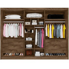 Guarda Roupa 6 Portas Potente Com Espelho 100 Mdf Móveis Euro