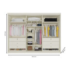 Guarda Roupa 6 Portas Potente Com Espelho 100 Mdf Móveis Euro