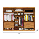 Guarda Roupa 6 Portas Potente Com Espelho 100 Mdf Móveis Euro