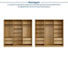 Guarda-roupa 6 Portas Reflecta 100% Mdf Orion Cabecasa Madeir