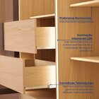 Guarda-roupa 6 Portas Reflecta Com Led 100% Mdf Orion Cabecas