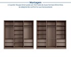 Guarda-roupa 6 Portas Reflecta Com Led 100% Mdf Orion Cabecas