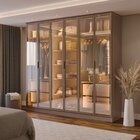 Guarda-roupa 6 Portas Reflecta Com Led 100% Mdf Orion Cabecas