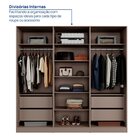 Guarda-roupa 6 Portas Reflecta Com Led 100% Mdf Orion Cabecas