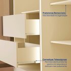 Guarda-roupa 6 Portas Reflecta Com Led 100% Mdf Orion Cabecas
