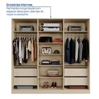 Guarda-roupa 6 Portas Reflecta Com Led 100% Mdf Orion Cabecas