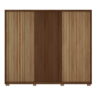 Guarda Roupa 6 Portas Ripadas Flex Leeds Havana Buriti