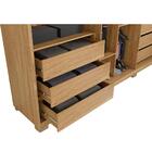 Guarda Roupa 6 Portas Ripado Com 2 Espelhos Foz Buriti Fendi