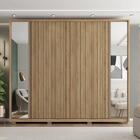 Guarda Roupa 6 Portas Ripado Com 2 Espelhos Torres Buriti Fen