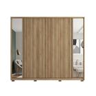 Guarda Roupa 6 Portas Ripado Com 2 Espelhos Viana Buruti Fendi