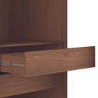 Guarda Roupa 6 Portas Ripado Com Espelho Milão Jatobá Areia