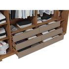 Guarda Roupa 6 Portas Ripado Com Espelho Zoe Buriti Fendi