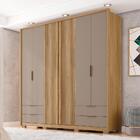 Guarda Roupa 6 Portas Ripado Elvas Buriti Fendi