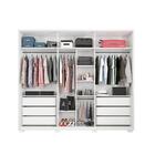 Guarda Roupa 6 Portas Ripado Foz Branco Fosco