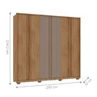 Guarda Roupa 6 Portas Ripado Lotus Buriti Fendi