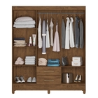 Guarda Roupa 6 Portas Stewart Castanho Wood
