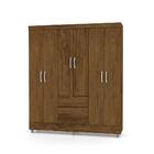 Guarda Roupa 6 Portas Urus Imbuia Rústico