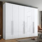 Guarda-roupa 6 Portas Valência Espresso Móveis Branco