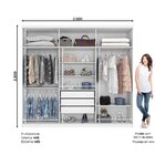 Guarda-roupa 6 Portas Valência Espresso Móveis Branco
