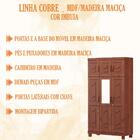 Guarda Roupa 6 Pt Com Espelho 1260 Cobre Mdf/madeira Maciça F