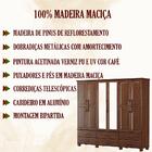 Guarda Roupa 6 Pt Com Espelho Madeira Maciça 2244 Ouro Fnt