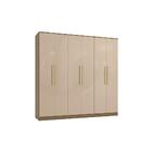 Guarda-roupa 6 Pts 4 Gvt Kappesberg Adapt Nogueira/macadâmia