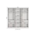 Guarda-roupa 6 Pts 4 Gvts Kappesberg Adapt Branco/macadâmia