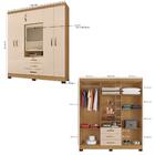 Guarda Roupa 6p 3g Espelho 180 Cm 6542 Incp