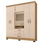 Guarda Roupa 6p 3g Espelho 180 Cm 6542 Incp