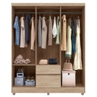 Guarda Roupa 6p Bremen Nogal/vanilla