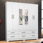 Guarda Roupa 6p Com Espelho Cadiz Branco