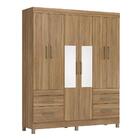 Guarda Roupa 6p Com Espelho Candy Amendola