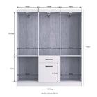 Guarda-roupa 7 Portas 1 Gaveta Nairóbi Multimóveis Vcr4154