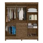Guarda Roupa 7 Portas Com Espelho Castanho Avelã 897381
