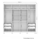 Guarda Roupa 8.4 Casal 08 Portas Santos Andirá Havana Branco