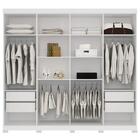 Guarda Roupa 8.4 Casal 08 Portas Santos Andirá Havana Branco