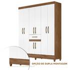 Guarda Roupa 8 Portas 1 Gaveta Naturale Branco Pascoal Shop Jm