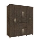Guarda-roupa 8 Portas 2 Gavetas Master Imop Móveis Wengue Nat