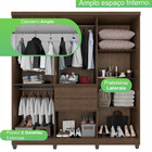 Guarda-roupa 8 Portas 2 Gavetas Master Top Imop Móveis