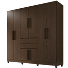 Guarda-roupa 8 Portas 2 Gavetas Master Top Imop Móveis
