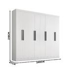 Guarda Roupa 8 Portas 4 Gavetas Branco 168450 Araplac