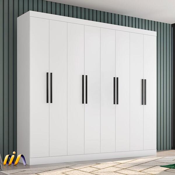 Guarda Roupa 8 Portas 4 Gavetas Branco 168450 Araplac